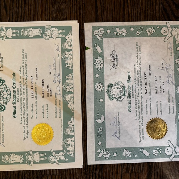 Vintage Pink and Tan Dolls with Yarn Hair - Picture 8 of 8